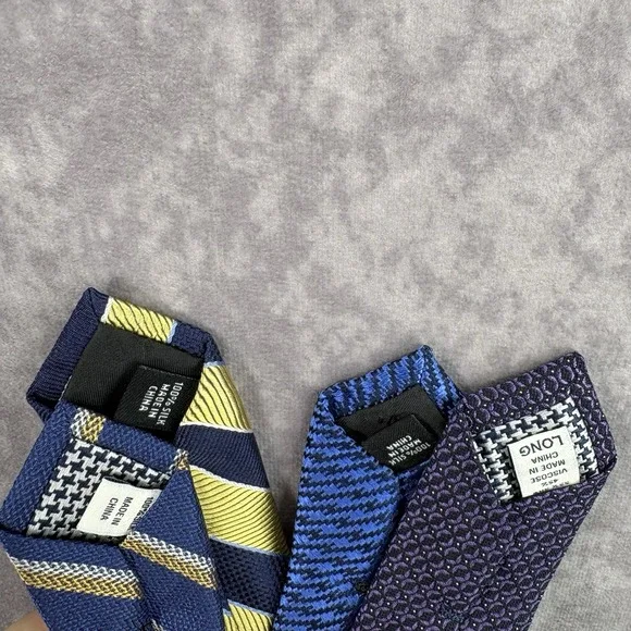 Jos A Bank Tie Lot Of 4 Silk NWT Multicolor - Picture 3 of 3